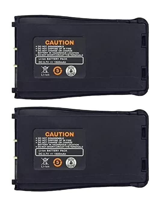3.7V 1500mAh Li-ion Rechargeable Battery Pack for Two Way Radio Walkie Talkie (Pack of 2) (B0BGPCWC7D) Amazon Price History, Amazon Price Tracker