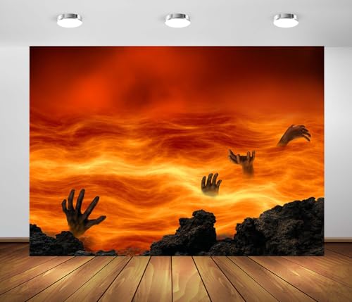 Toile de fond Hellfire d'Halloween anti-reflet pour photobooth
