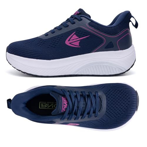 Wide Toe Box Arch Support Walking Shoes for Women Slip On Tennis Sneakers Plantar Fasciitis Orthotic Comfortable Fashion Shoes US 6-11