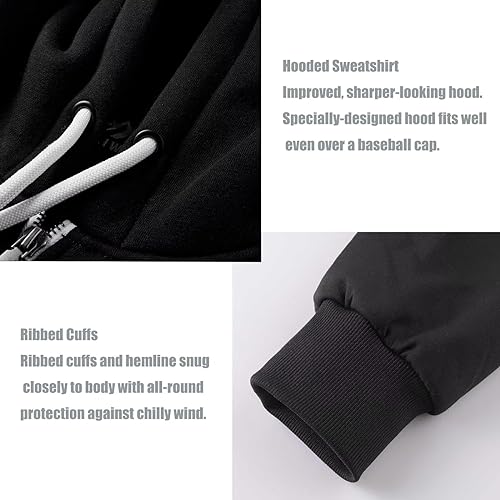 Image of OHSNMAKSL Hoodies for Men sherpa Warm Fleece Hoodie Jacket Sweatshirt Full Zip Sport Workout Coats