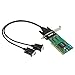 MOXA CP-132UL-DB9M 2-Port RS-422/485 Board (Cable Included), Universal PCI Bus, Low Profile, 230.4 Kbps Male DB9, Embedded Surge Protection 16 KV ESD