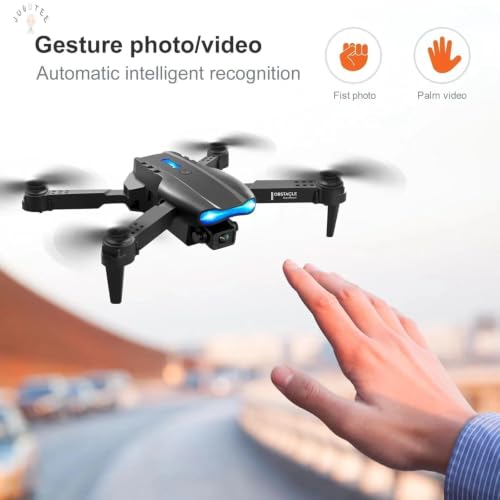 Image of Drone with Dual 4K Camera for Adults | WiFi FPV RC Quadcopter with Camera | Live Video, Altitude Hold, 360 Flip, Headless Mode, One Key Takeoff & Carry Case for Kids and Adults. B2