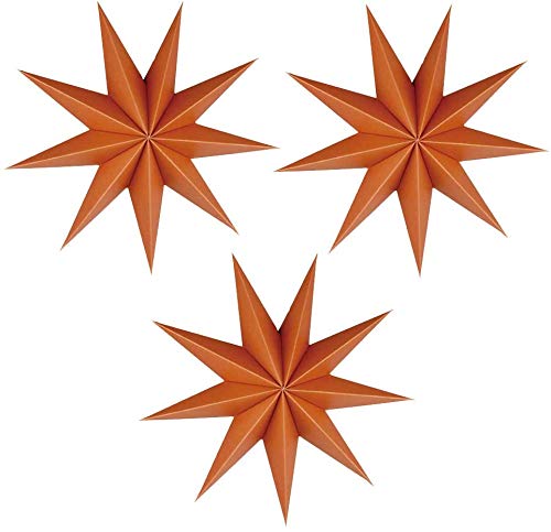 3 Piezas Estrella de Papel Decoración de La Linterna 9 Estrellas Puntiagudas Bodas Celebración de La Fiesta de Cumpleaños de Vacaciones de Navidad Adornos Colgantes Adorno