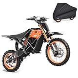 ADISTAR 14“/12” Electric Dirt Bike for Adults/Teens, 3500W Peak Motor, Up to 38 MPH, 48V 23Ah Battery, 60 Mile Range, Hydraulic Full Suspension & Hydraulic Disc Brakes