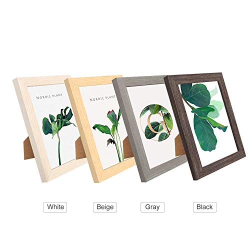 Ajcoflt Moldura de madeira de 8 polegadas, moldura de madeira natural Eco com moldura de acrílico de