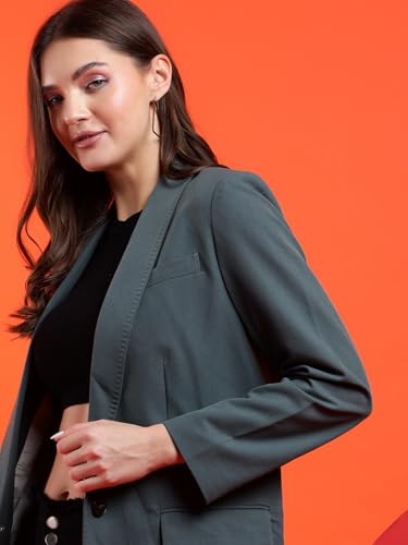 Image of KOTTY Womens Cotton Blend Standard Length Elegant Style Coat - Classic Style with Modern Detailing