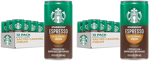 Starbucks Doubleshot, Salted Caramel, 6.5 Ounce, 12 Count (Packaging May Vary) (Pack of 2)