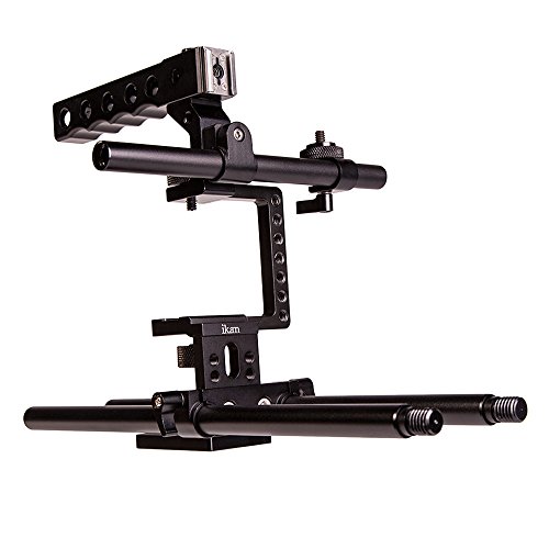 Image of Ikan Elements Plus Blackmagic Pocket Cinema Kit, Support Rig for the Blackmagic Pocket Cinema Camera with Plenty of 1 /4 20″ Mounting Options (ELE-P-BMPCC) - Black