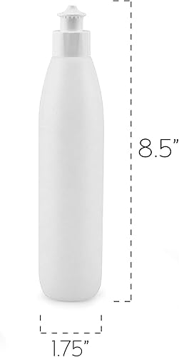 Miniatura 6 de Cornucopia - Botellas exprimibles de 8 onzas para jabón y salsas (paquete de 6), plástico HDPE sin BPA