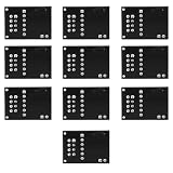 Hidyliu 10 Stück NRF24L01+ Wireless Module Pinboard Socket Adapter Module Board mit hoher Leistung für SPI Schnittstelle, kompatibel mit 51 Single-Chip Mikrocomputer für DIY-Projekte