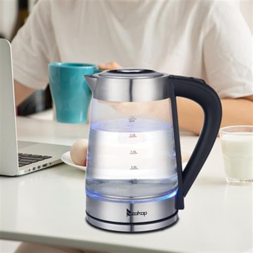 Tetera eléctrica de acero inoxidable 2.5L 1200W miniatura 7