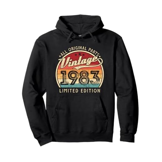 Vintage 1983 Edición Limitada 39 Años 39 Cumpleaños Sudadera con Capucha