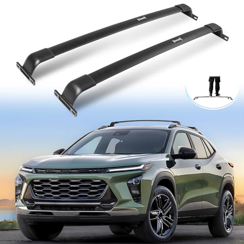 Image of Enhanced 220LBS Roof Racks Fit for 2024 2025 2026 Chevy Trax 2RS ACTIV LT - Easy Installation Cross Bars for Kayak Snowboard Surfboard Bike Canoe Ski Cargo Rooftop Accessories