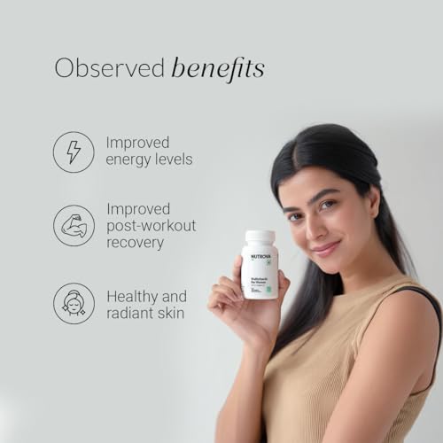 Image of Nutrova Multivitamin For Women - Daily Multivitamins with bioavailable Iron bisglycinate, CoQ10 and Lycopene - Optimized for Indian Diets - 60 Tablets.