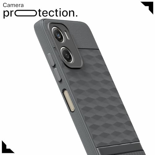 Image of Outlouders Back Cover for Motorola Moto G06 Power | Full Camera Protection | TPU Soft Flexible Shockproof Bumper Case (Grey)