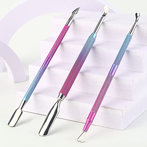 OKwife Doppelseitiger Edelstahl Metall Nagelhautschieber Nagelhaut Abgestorbene Haut Trimmer Entferner Nagelfeile… – Bild 5