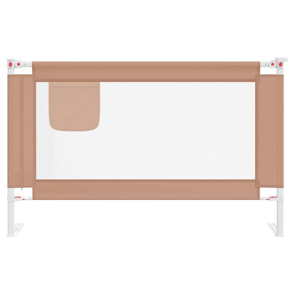 Generisch Kleinkind-Bettschutzgitter Taupe 120x25 cm Stoff,Baby & Kleinkind,Babysicherheit,Baby-Bettschutzgitter,10218