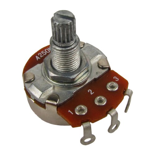 Musiclily Métrique 18mm A250K Potentiomètre Audio Log Axe Cannelé pour Guitare électrique et Basse (2 pièces) - Les Beatles, Paul McCartney, John Lennon, RIngo Starr, George Harrison Musiclily Métrique 18mm A250K Potentiomètre Audio Log Axe Cannelé pour Guitare électrique et Basse (2 pièces) – Image 7