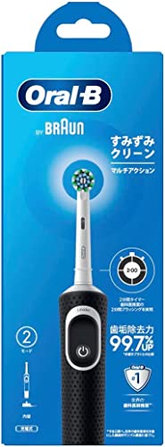 ブラウン オーラルB すみずみクリーンマルチアクション 充電式 電動歯ブラシ 2分間タイマー D1004132BK 歯石対策プロジェクト薬用歯みがきセット の商品画像 1
