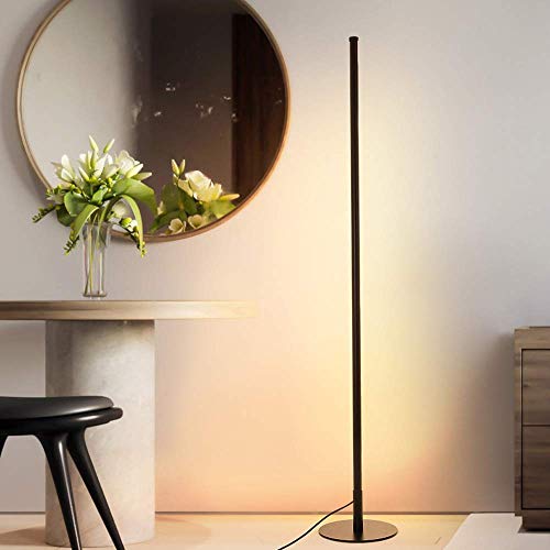 Lámpara de Pie Led 18W de 125cm con control remoto y tricolor 3