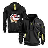 Features Der Fitnessbekleidung FüR FrüHling Und Herbst: Der Pullover Mit Tasche Und Streetwear-Tasche VerfüGt üBer Einen ViertelreißVerschluss FüR Eine Einfache Temperaturregulierung, Und Die Kapuze Mit Kordelzug Bietet ZusäTzlichen Schutz Vor Den Elementen. Mehrere Taschen Halten Wichtige Utensilien Griffbereit, Und Das Design Ist Bequem