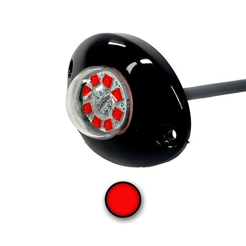 Signal Technology Unlimited 24W High-Intensity Low Profile LED Hideaway Strobe Kit Emergency Warning Light for Trucks & Cars Universal - 1 Pack (Red)