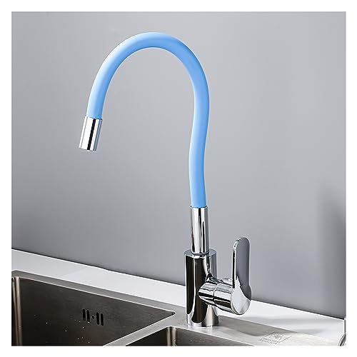 Robinet de cuisine noir réglable pour simplifier la vaisselle