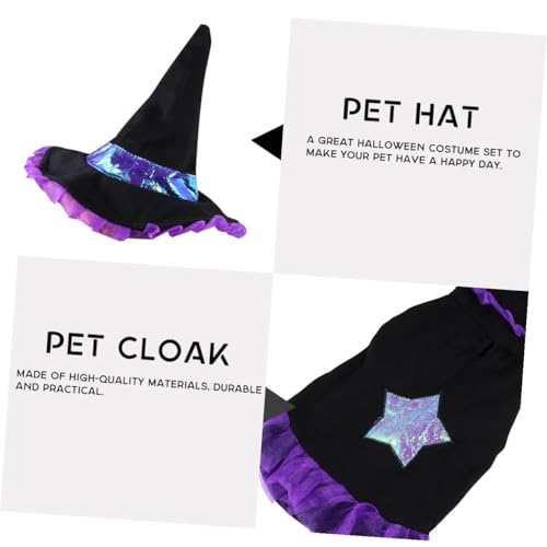 Disfraz para perro Wizard tamaño grande Halloween miniatura 7