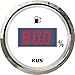 Produktbild KUS Wasserdichte Digitale Heizölstandsanzeige Messanzeige 0-190 Ohm Mit Hintergrundbeleuchtung 12V/24V 52 MM (2 ") (Weiß)