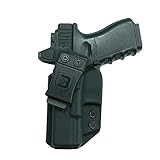 B Bluetac Kydex IWB Holster, Works with Various Optics Sight (Glock 19/MOS/19X/23/25/32/44/45, Left)