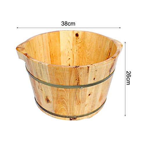 Cubeta de madera para spa de pies para adultos miniatura 5