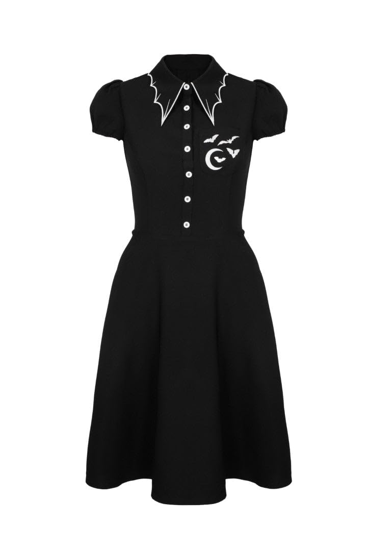 Hell Bunny Unisex Blk Drusilla Dress
