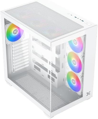 אויבן-אראפ געווינקלט view of the Xigmatek Aqua V AIR Arctic PC Case