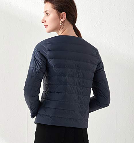 Leichte Daunenjacke Damen Leichter Daunenmantel Damen Ultraleichte Daunenjacke Damen Leicht Steppjacke Lightweight Steppmantel Federleichte Daunenjacken Daunen Mantel Für Frauen Daun Jacken Marine M