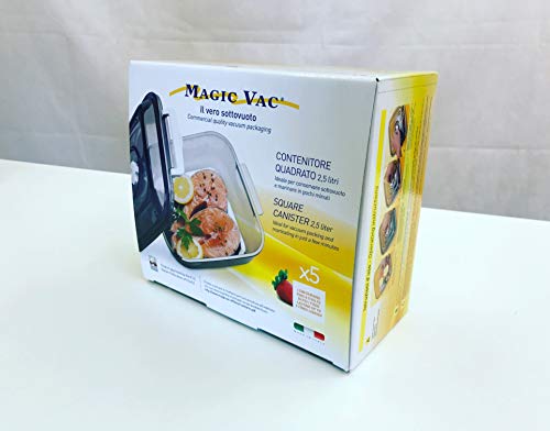 Magic Vac Executive 2,5 Lt Contenitore con Coperchio