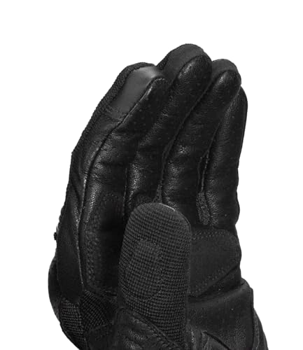 Image of Rynox Air GT 2 Gloves | Short-Cuff Motorcycle Riding Gloves with Impact Protection | All Black, Medium
