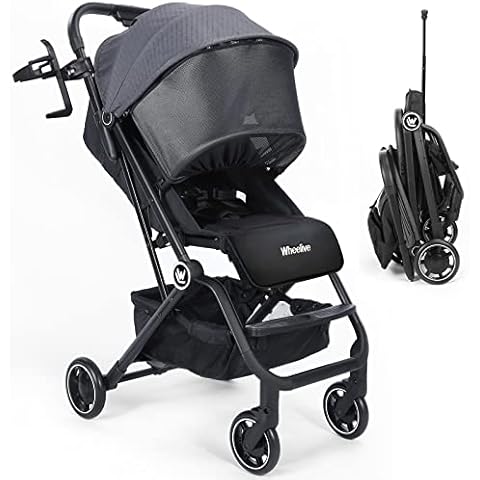 Wheelive Lightweight Baby Stroller, One Hand Easy Fold Compact Travel Stroller with Adjustable Backrest & Storage Basket, Sleep Shade - Infant Stroller for Airplane Travel and More Cover
