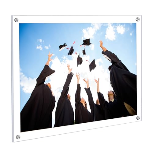 Kalami 8.5x11 Acrylic Wall Mount Picture Frame Self Adhesive