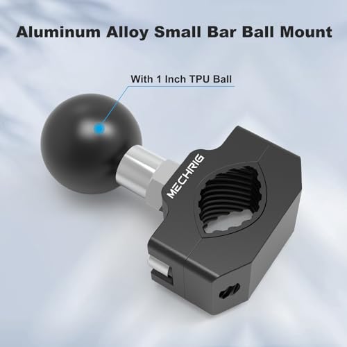 Image of Aluminum Alloy Handlebar Clamp Mount, Medium U-Bolt Base with 1 inch Ball Head Compatible With RAM Mount Double Socket Arm & Motorcycle Ebike Phone Holder,Fit for 0.59 inch to 0.87 inch Diameter,78014