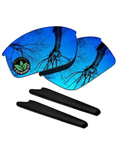 Image of Raydi Polycarbonate Replacement Lenses & Earsocks for Oakley Bottle Rocket OO9164 Sunglasses