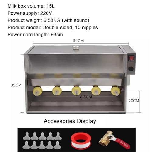 Mangeoire porcelets en acier inoxydable de qualité supérieure avec chauffage 20L