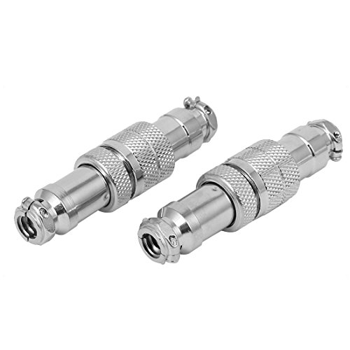 Conector GX16-6 macho y hembra de 16mm para panel de metal de sourcing map 5 uds 2