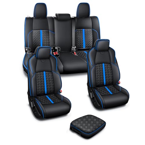 Image of Leather Seat Covers Custom Fit for Tacoma Gen 4th (2024-2026) Double Cab | Custom Fit for SR, SR5, TRD PreRunner, TRD Sport, TRD Off-Road, Limited, Trailhunter - Fully Covered - Fit Like a Glove