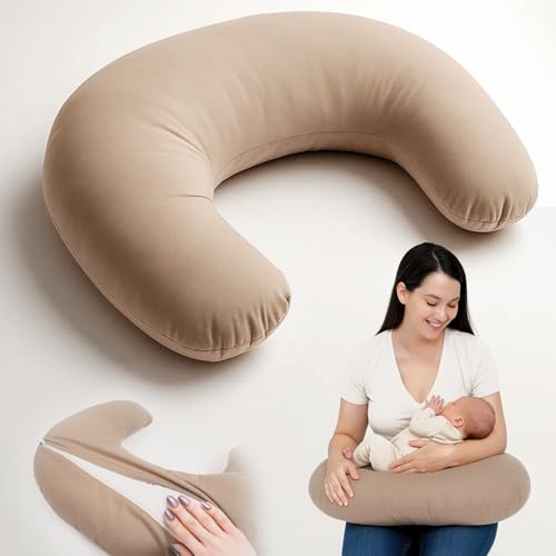 PaLulli® Baby Stillkissen mit Bezug – Komfortables Still- und...