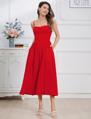 Women’s Corset Dress Sexy Thigh Spaghetti Strap Bustier Cocktail Dress Low Cut Boho Formal Dresses with Pockets3