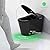 Black Smart Bidet Toilet with Auto Open Lid and Auto Deodorisation, Modern Intelligent Tankless One Piece Toilet with Bidet Built In, Wireless Remote.