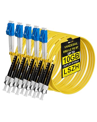 Cordon de raccordement fibre monomode LC vers ST OS2 duplex pour Onus 1m