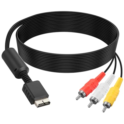 AV Cable for PS2/PS1/Playstation, AV to RCA Composite