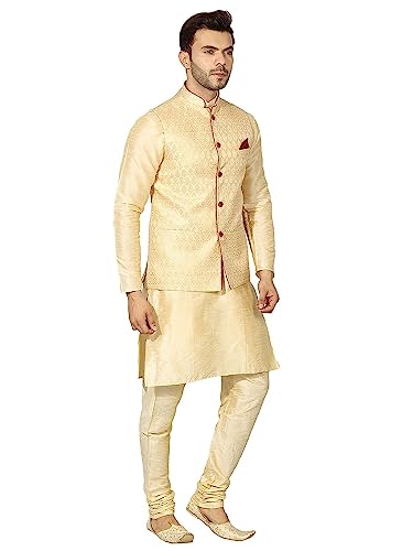 Image of Men's Kurta Pyjama with Nehru /Modi Jacket