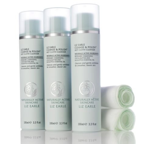 Liz Earle Cleanse and Polish 100ml Trio with 2 Muslin Cloths by Liz Earle, 100 ml (Pack of 1)